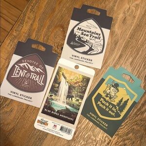 Set of Outdoor Adventure Vinyl Stickers